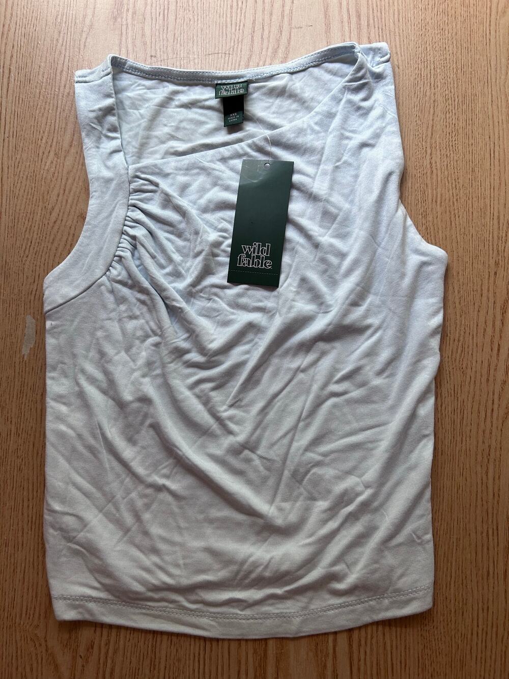 New Women’s Wild Fable Tank Top Lightweight Stretchy Light Blue size Xxs/Xs
